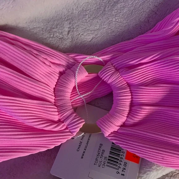 Chaser Hot Pink Ribbed Bandeau - Picture 4 of 5